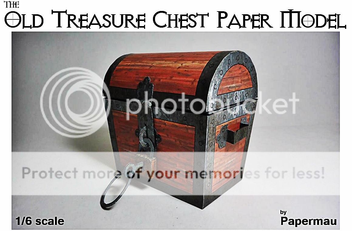 PAPERMAU Construction Report The Old Treasure Chest Paper Model In 1